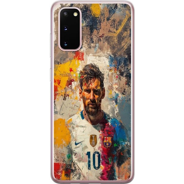 Samsung Galaxy S20 Genomskinligt Skal Messi Art