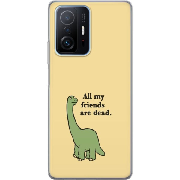 Xiaomi 11T Pro Gennemsigtig cover Dinosaurer