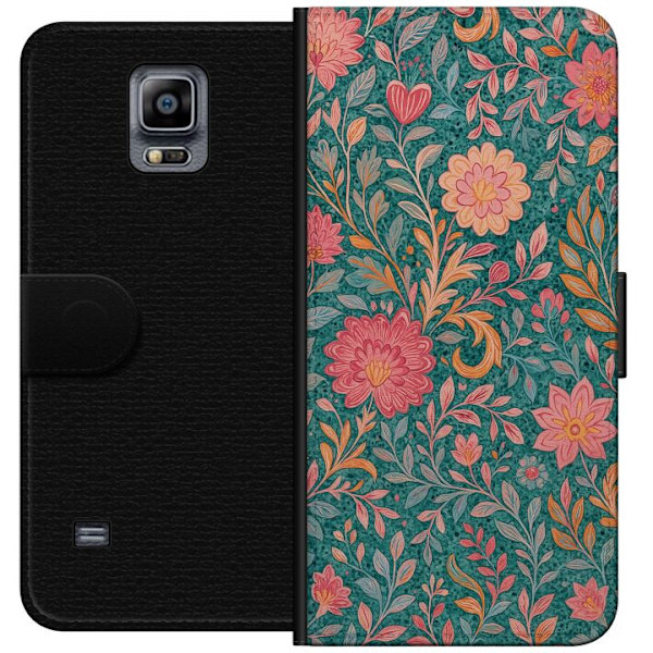 Samsung Galaxy Note 4 Lompakkokotelo Floral Dream