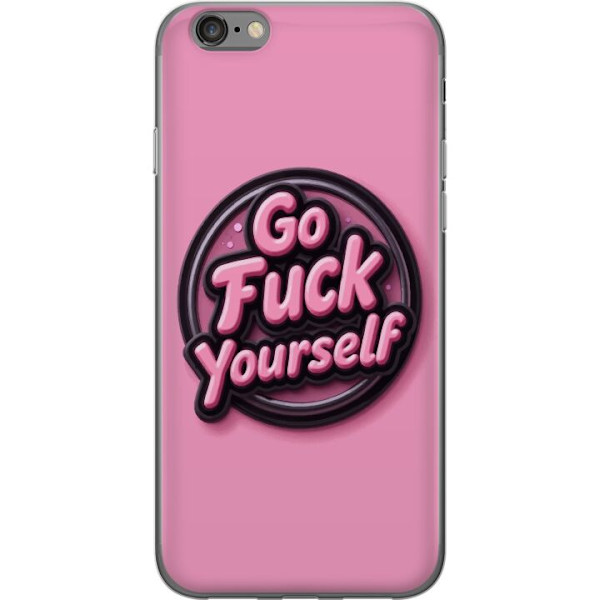 Kompatibelt Mobildeksel til Apple iPhone 6s Rosa 3D textposter