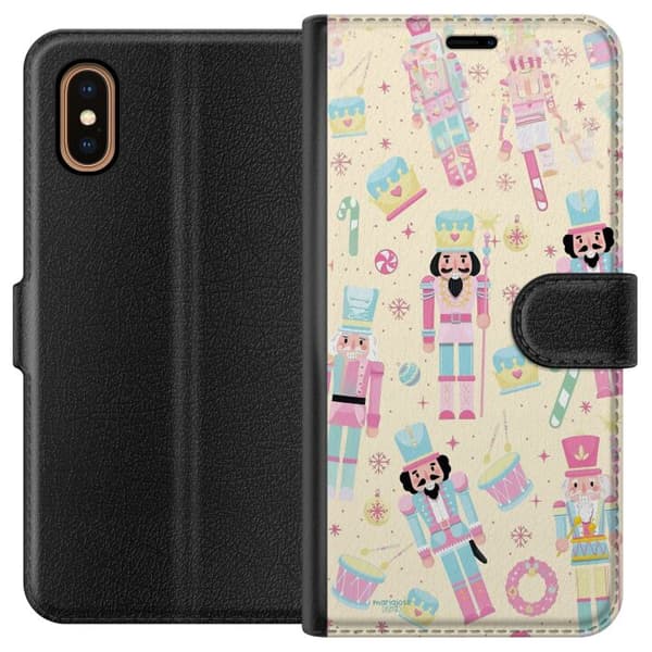 Kompatibel Tegnebogsetui til Apple iPhone XS Max Jul pink