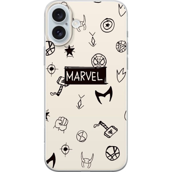 Apple iPhone 16 Plus Läpinäkyvä kuori Marvel