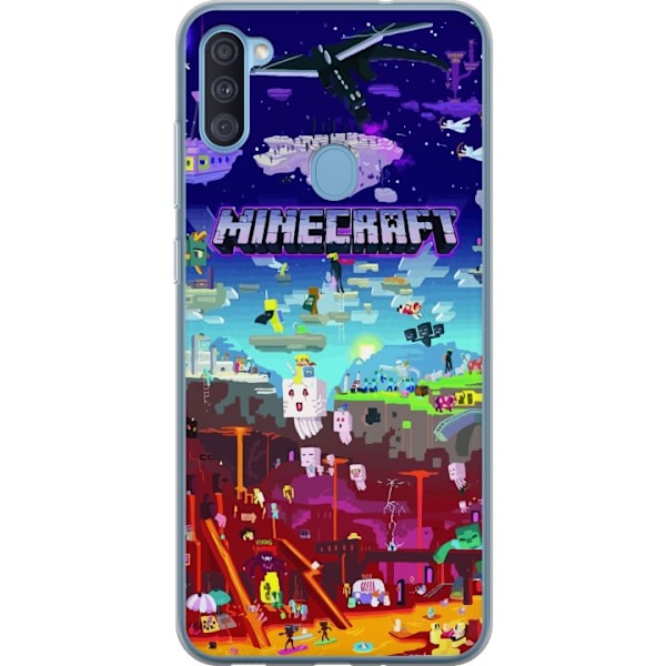 Samsung Galaxy A11 Läpinäkyvä kuori Minecraft