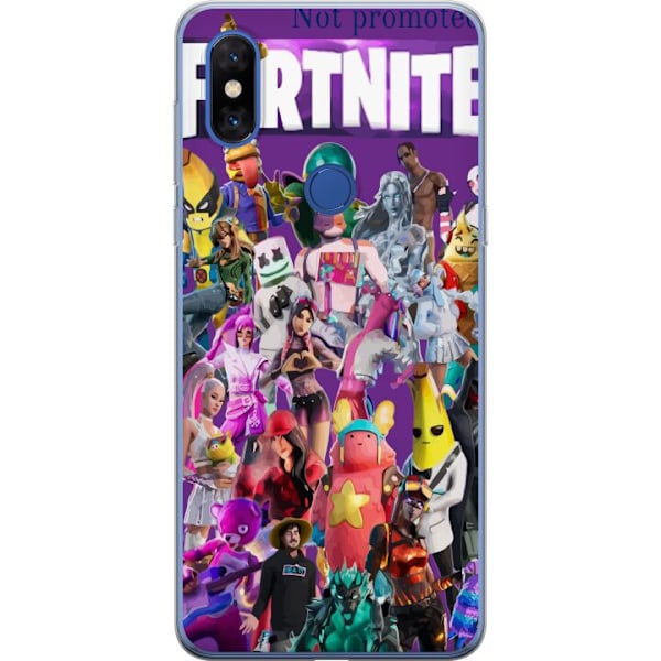 Xiaomi Mi Mix 3 Gennemsigtig cover Fortnite