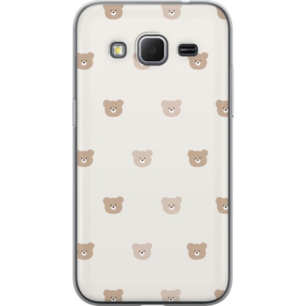 Samsung Galaxy Core Prime Läpinäkyvä kuori Teddy-tausta - s