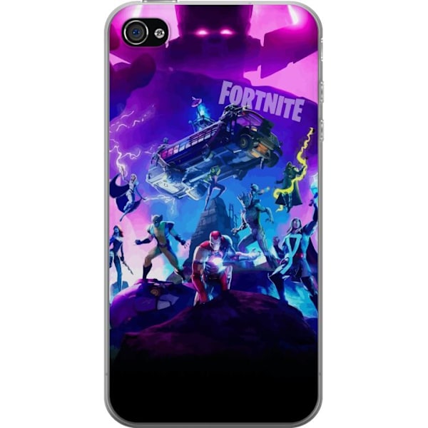 Apple iPhone 4 Gennemsigtig cover Fortnite