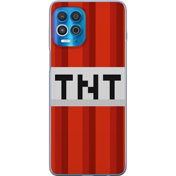 Motorola Edge S Läpinäkyvä kuori Minecraft TNT