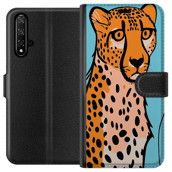 Honor 20 Lommeboketui Overrasket Leopard