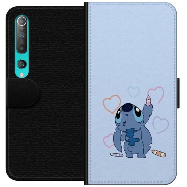 Xiaomi Mi 10 5G Lompakkokotelo Stitch Sydämet