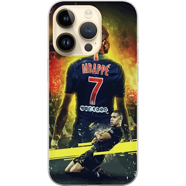 Apple iPhone 14 Pro Genomskinligt Skal Kylian Mbappé