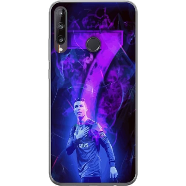 Huawei P40 lite E Genomskinligt Skal Ronaldo 7 – Fotbollslegend i Action för Fans