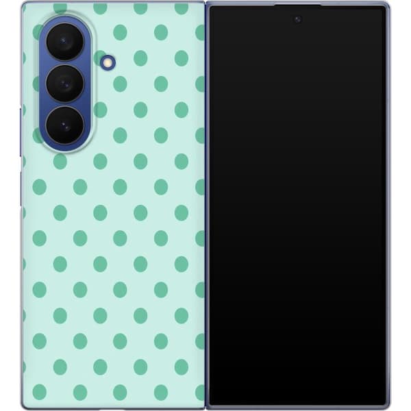 Kompatibelt Mobildeksel til Samsung Galaxy Z Fold7 Turkise mintprikker turkis