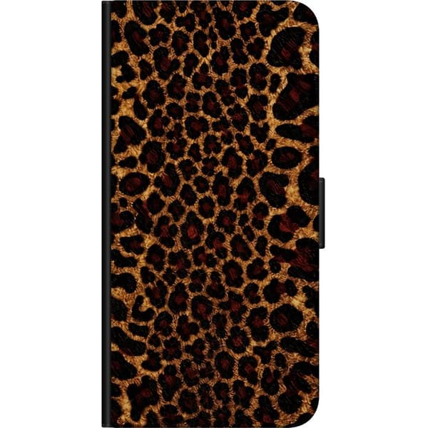 Kompatibel Tegnebogsetui til Samsung Galaxy A03s Vild leopard brun