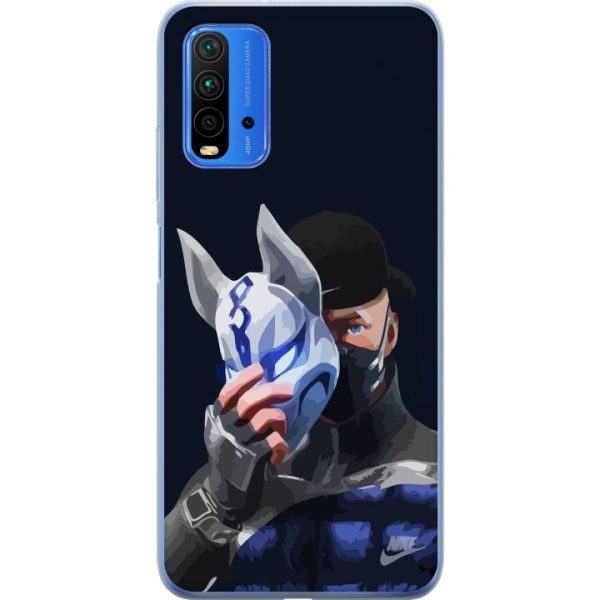 Xiaomi Redmi 9T Läpinäkyvä kuori Fortnite - Drift