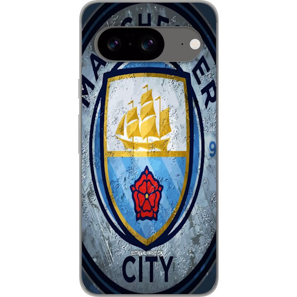 Google Pixel 8 Gennemsigtig cover Manchester City FC