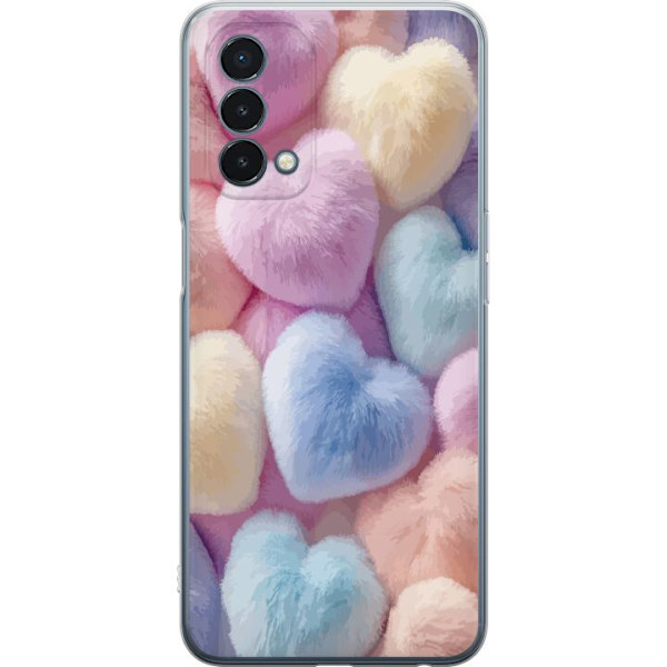 OnePlus Nord N200 5G Genomskinligt Skal Hjärtan Kärlek Grafisk Design Romantiskt Motiv Populärt Symbol Grafiskt Mönster Dekoration