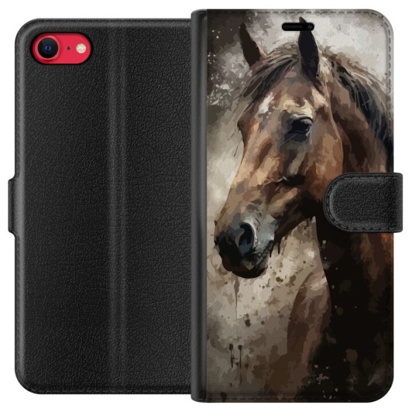 Apple iPhone SE (2022) Plånboksfodral Häst