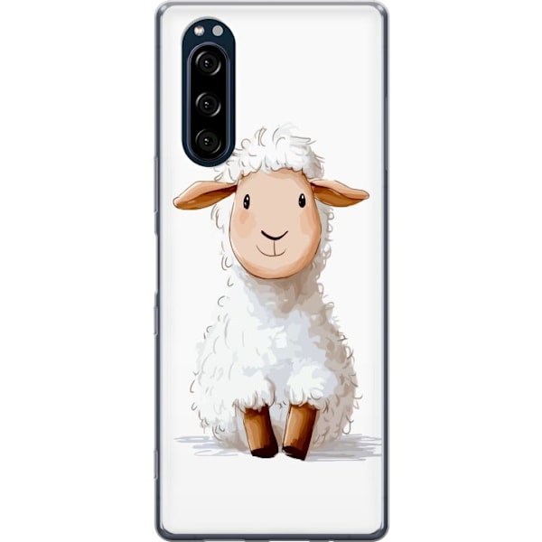 Sony Xperia 5 Läpinäkyvä kuori Suloinen Lammas - lasten ja