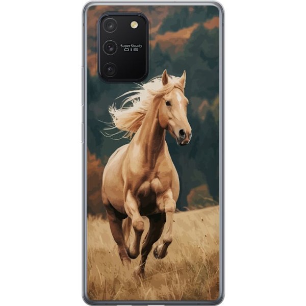 Samsung Galaxy S10 Lite Gennemsigtig cover Løbende Hest