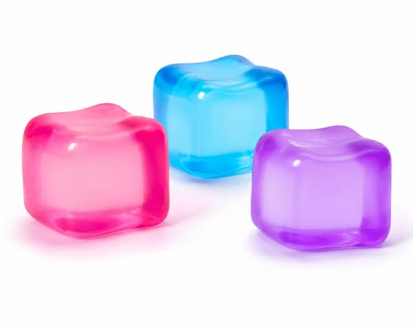 CoolCube Squeeze Squishy – Blød Stresskube, Stressbold & Fidget Toy i Tilfældig Farve