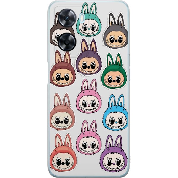 OnePlus Nord N20 SE Läpinäkyvä kuori Labubu Macaron Monster