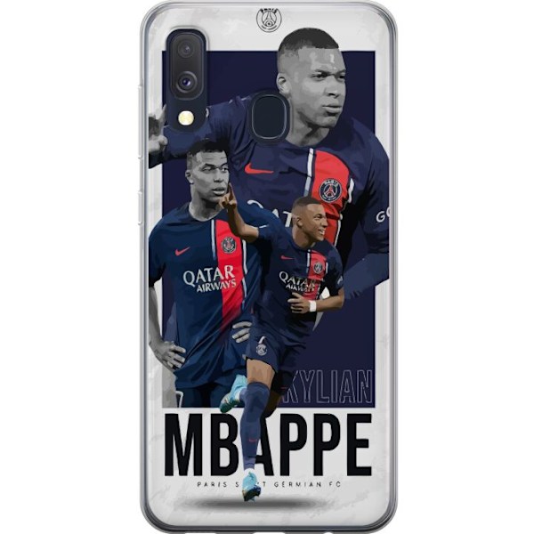 Samsung Galaxy A40 Läpinäkyvä kuori Kylian Mbappé