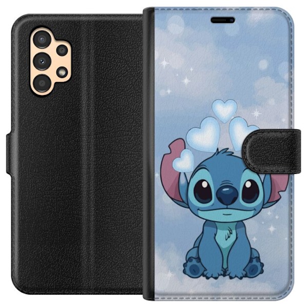 Samsung Galaxy A13 Lompakkokotelo Stitch Hyppäävä Ilo - Hau