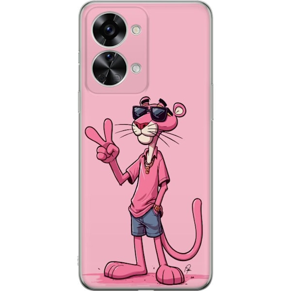 OnePlus Nord 2T Gjennomsiktig deksel Pink Panter Peace