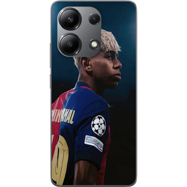 Xiaomi Redmi Note 13 4G Genomskinligt Skal Lamine Yamal – Barcelonas Wonderkid i Fokus