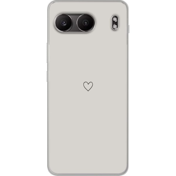 OnePlus Nord 4 Gennemsigtig cover Hjerte