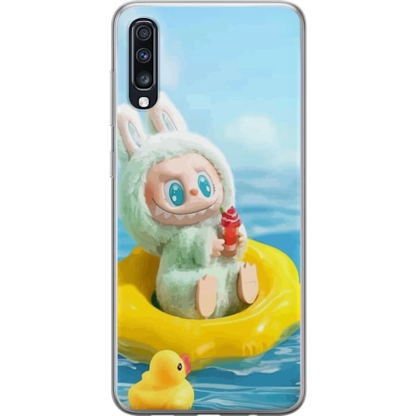Samsung Galaxy A70 Genomskinligt Skal Labubu Macaron Series