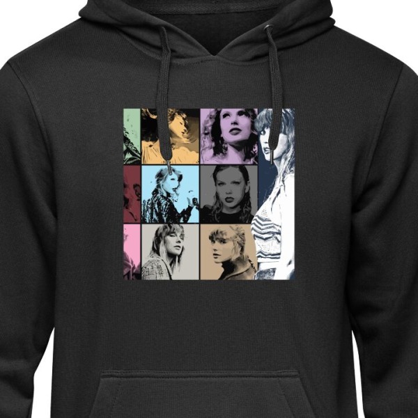 Hoodie til Voksen | Behagelig Hættetrøje Taylor Swift sort L