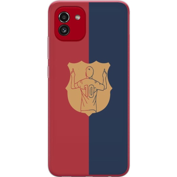 Samsung Galaxy A03 Gennemsigtig cover FC Barcelona