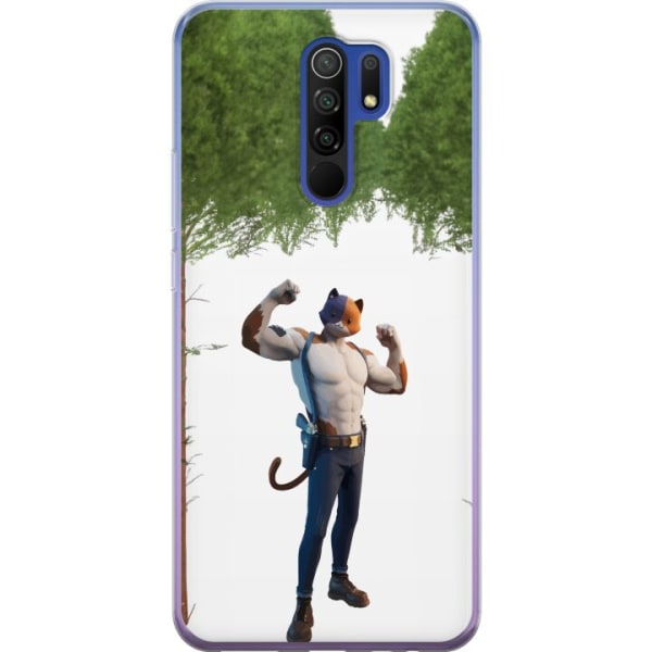 Xiaomi Redmi 9 Gennemsigtig cover Fortnite - Meowscles