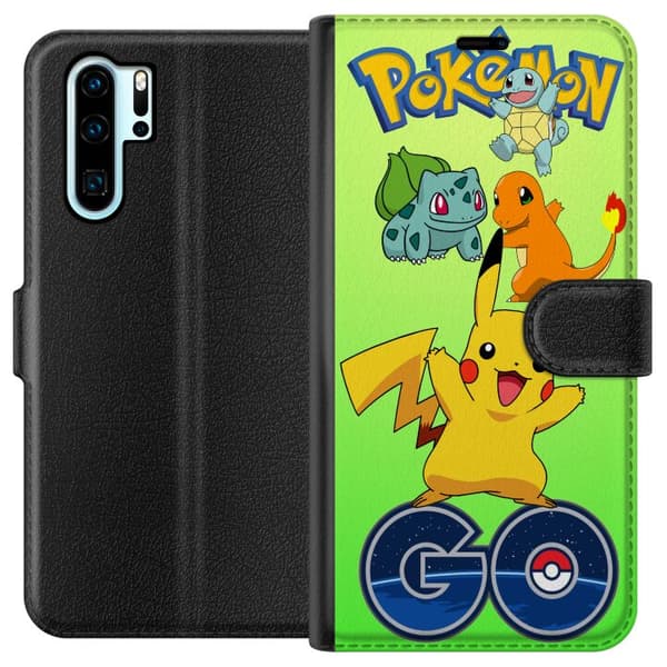 Kompatibel Tegnebogsetui til Huawei P30 Pro Pokémon