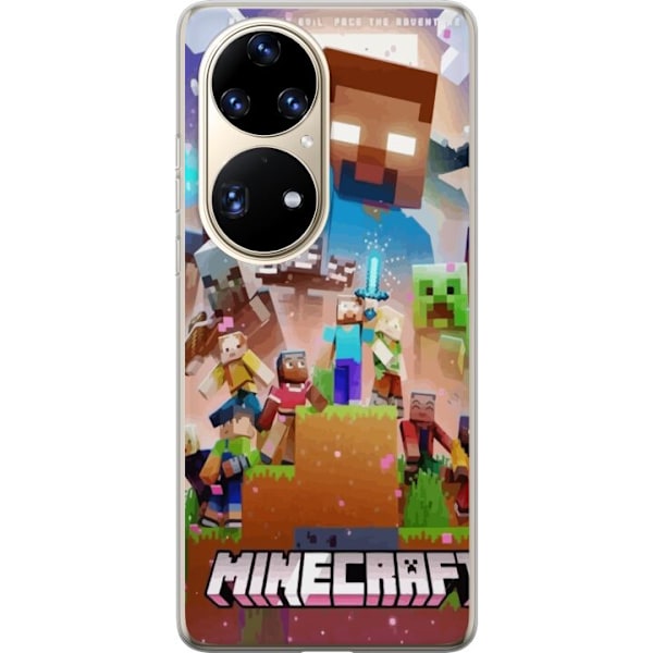 Huawei P50 Pro Läpinäkyvä kuori Minecraft