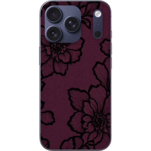 Kompatibel Mobilcover til Apple iPhone 17 Pro Brombærblomst lilla
