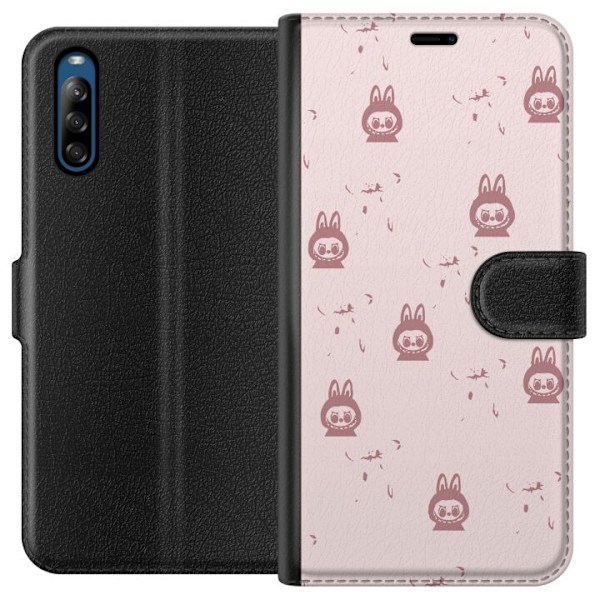 Sony Xperia L4 Lompakkokotelo Labubu Neon Pop - Neonvärinen p