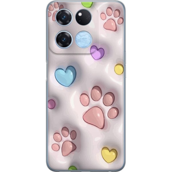 OnePlus Ace Racing Gennemsigtig cover Fluffy Poter