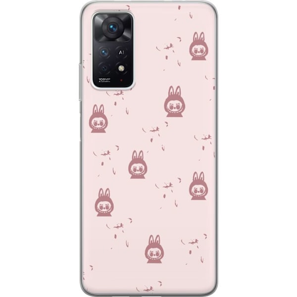 Xiaomi Redmi Note 11 Pro 5G Genomskinligt Skal Labubu Neon Pop – Neonfärgad pop art monster