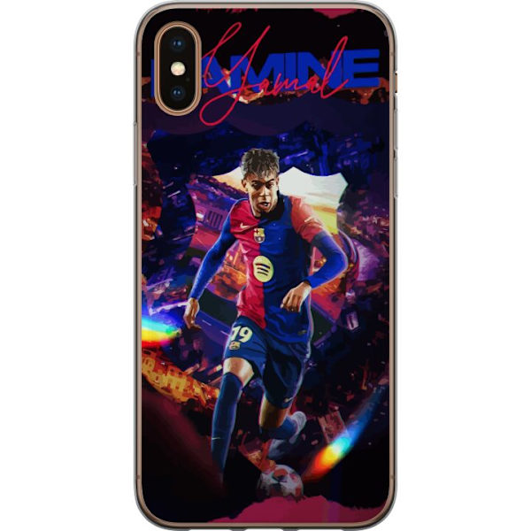 Apple iPhone X Genomskinligt Skal Yamal Rising Talent FC Barcelona Spelare Ung Fotbollsstjärna Populärt Motiv Sport Spanien Talent