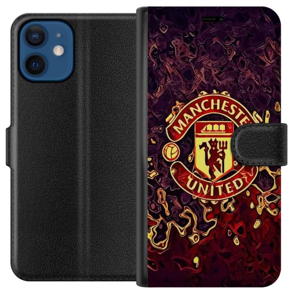 Kompatibel Tegnebogsetui til Apple iPhone 12 mini Manchester United