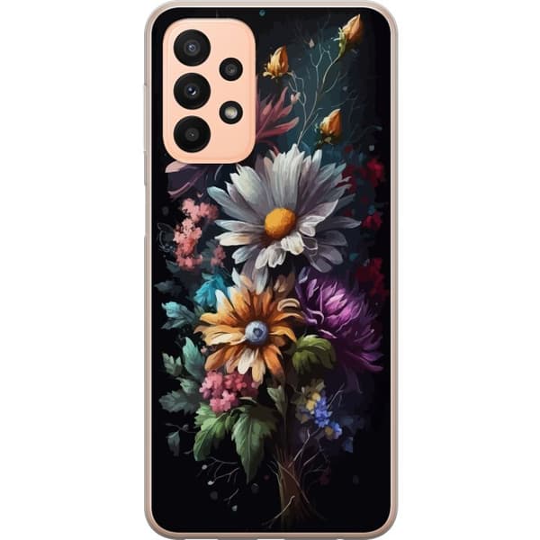 Kompatibelt Mobildeksel til Samsung Galaxy A23 Blomster