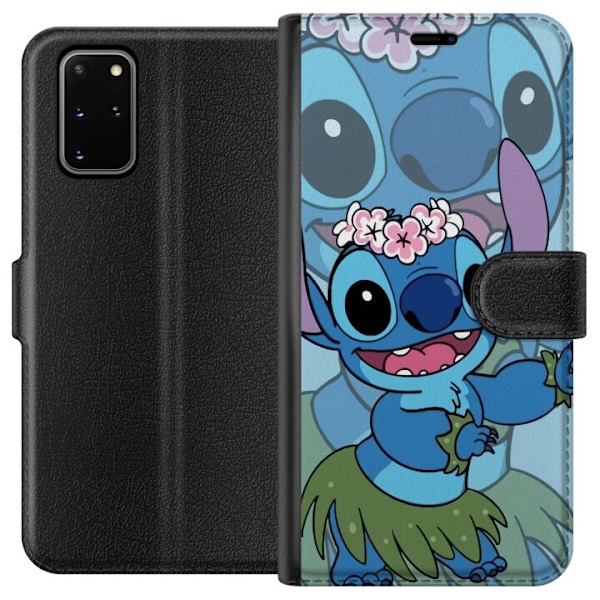 Samsung Galaxy S20+ Tegnebogsetui Stitch under Stjernerne - Magisk Anime-stil