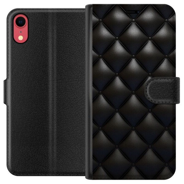 Apple iPhone XR Plånboksfodral Leather Black