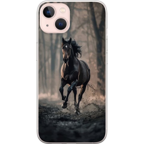 Apple iPhone 13 Läpinäkyvä kuori Juokseva Hevonen
