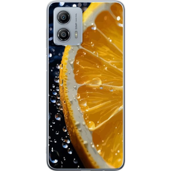 Motorola Moto G53 Gennemsigtig cover Appelsin