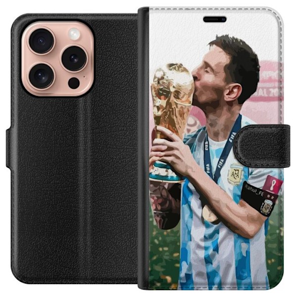 Apple iPhone 16 Pro Lommeboketui Messi