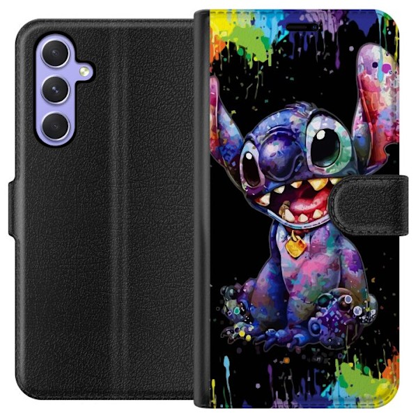Samsung Galaxy A54 Lompakkokotelo Lilo ja Stitch