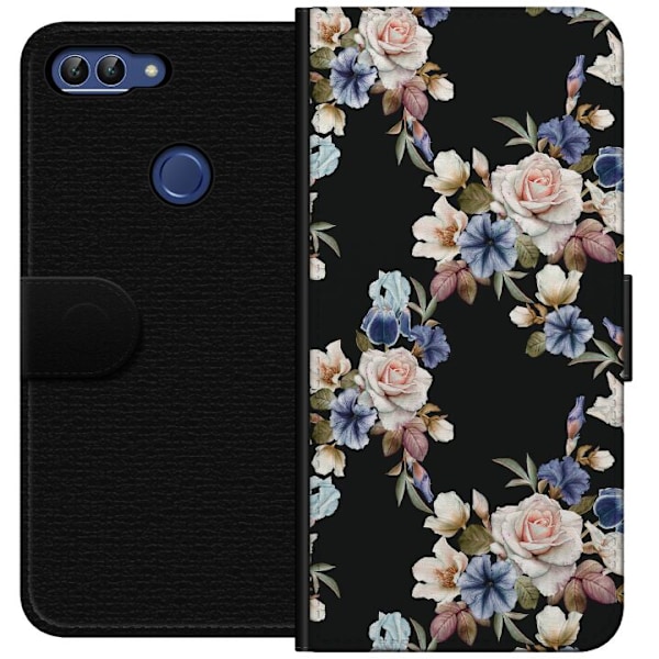 Huawei P smart Tegnebogsetui Blomstret